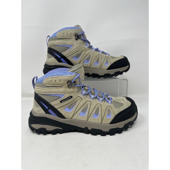NEW! Nortiv8 Women’s Tan/Purple Hiking Boot Size 7.5 - Picture 2 of 11